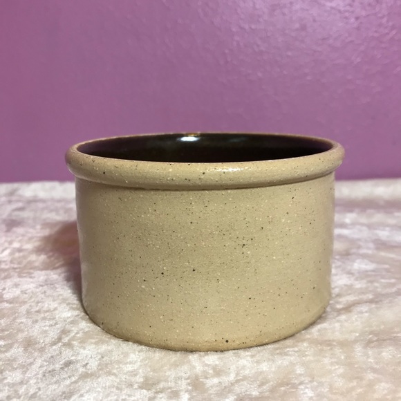 Conner Prairie Mini Ramekin Crock Pottery Blue Heart EUC Collectible Antique Fun - Picture 6 of 10